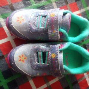 Disney Glittery Purple and Teal Sneakers
